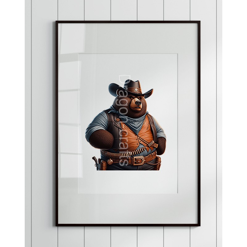 Print of design (option to be framed) - Cowboy(22)