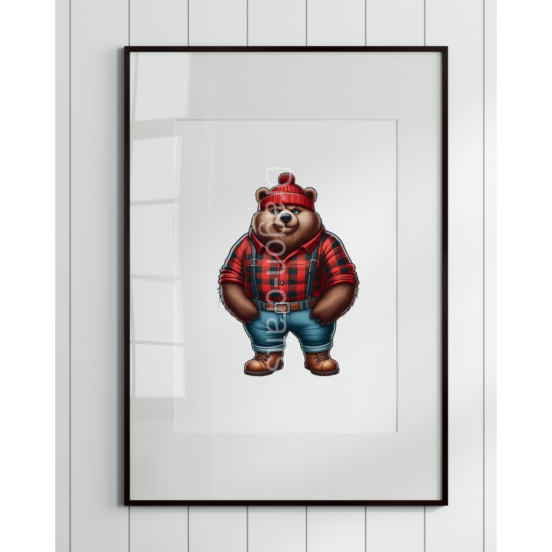 Print of design (option to be framed) - Lumberjack(4)