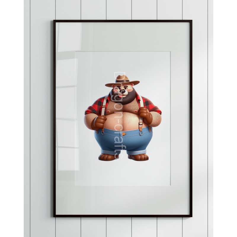 Print of design (option to be framed) - Lumberjack(7)