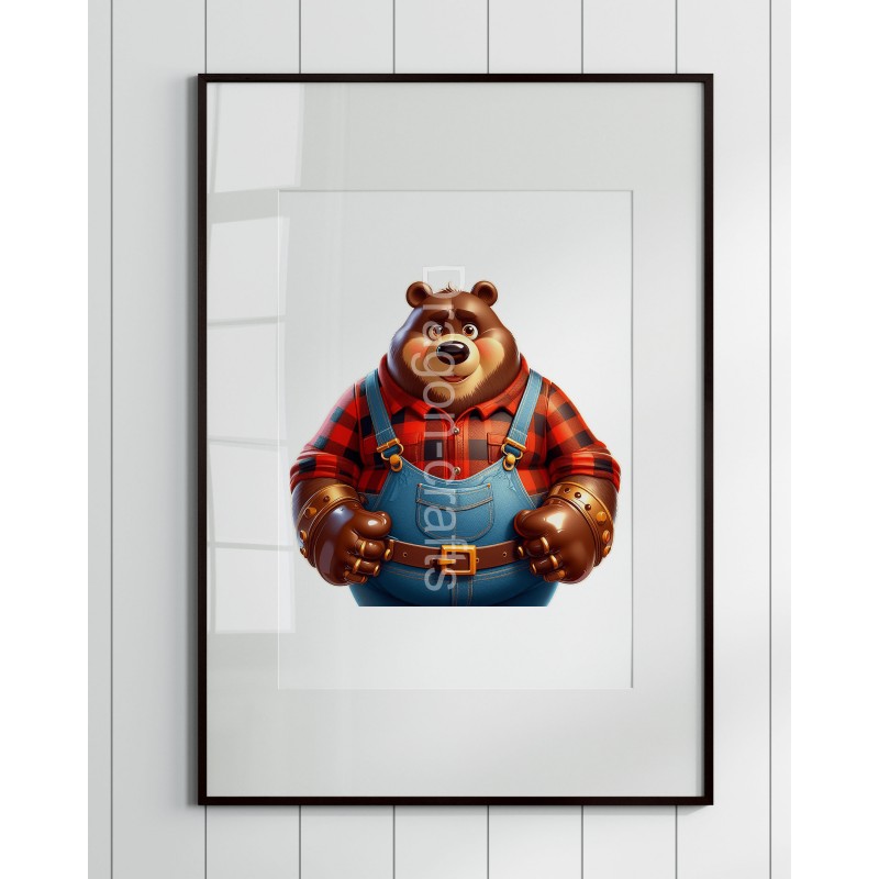 Print of design (option to be framed) - Lumberjack(8)