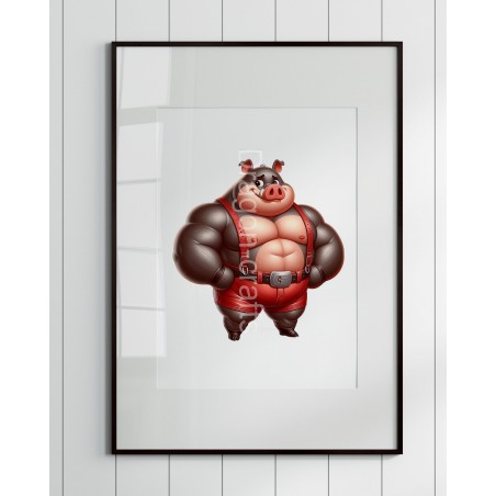 Print of design (option to be framed) - Pig(4)
