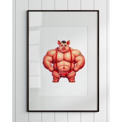 Print of design (option to be framed) - Pig(6)