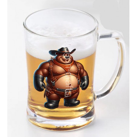 Glass Tankard - Cowboy(2)