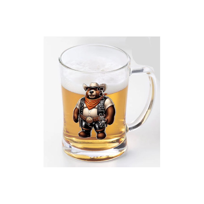 Glass Tankard - Cowboy(8)