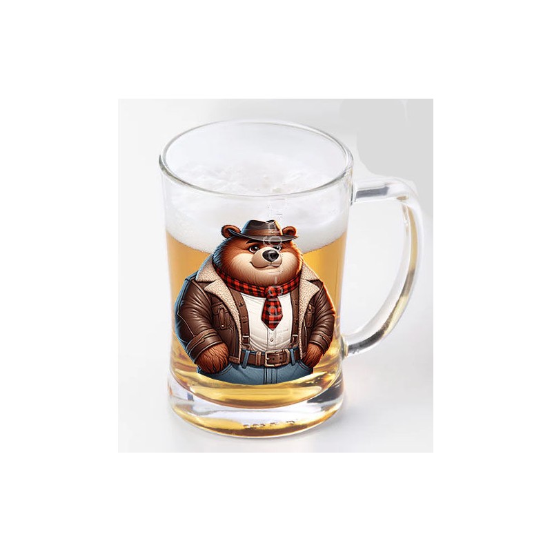 Glass Tankard - Cowboy(10)