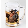 Glass Tankard - Cowboy(20)