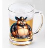 Glass Tankard - Cowboy(21)