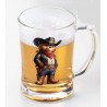 Glass Tankard - Cowboy(23)