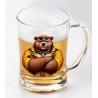Glass Tankard - Leather (1)