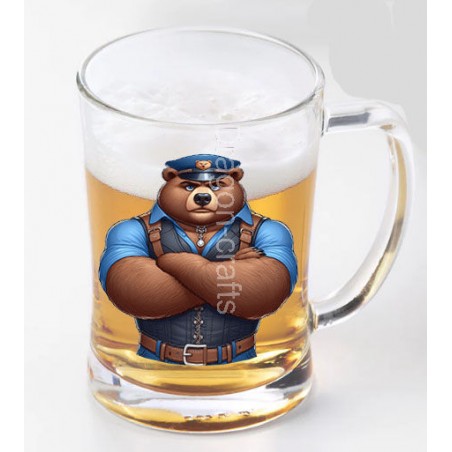 Glass Tankard - Leather (2)