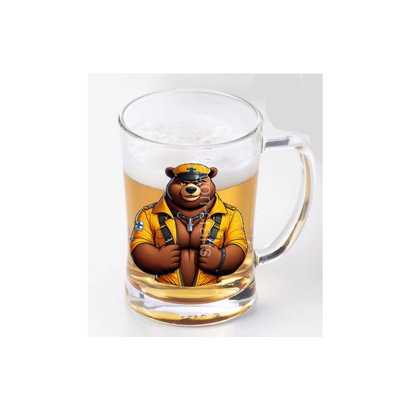Glass Tankard - Leather (3)