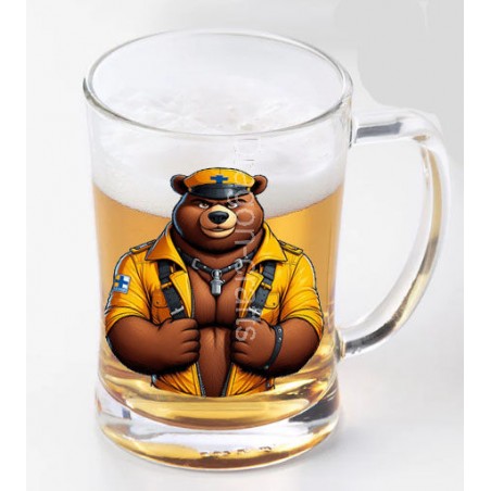 Glass Tankard - Leather (3)