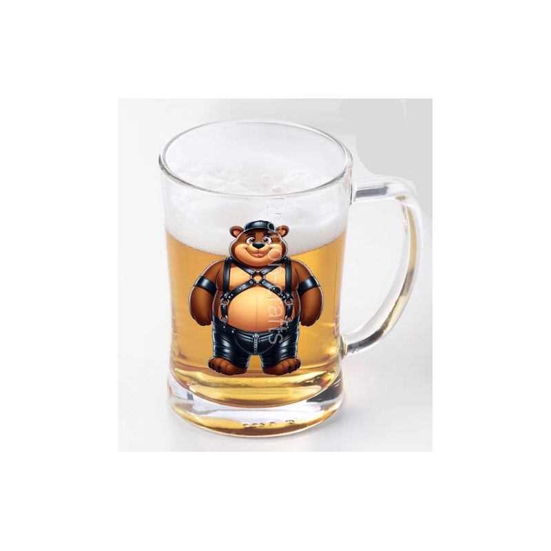 Glass Tankard - Leather (4)