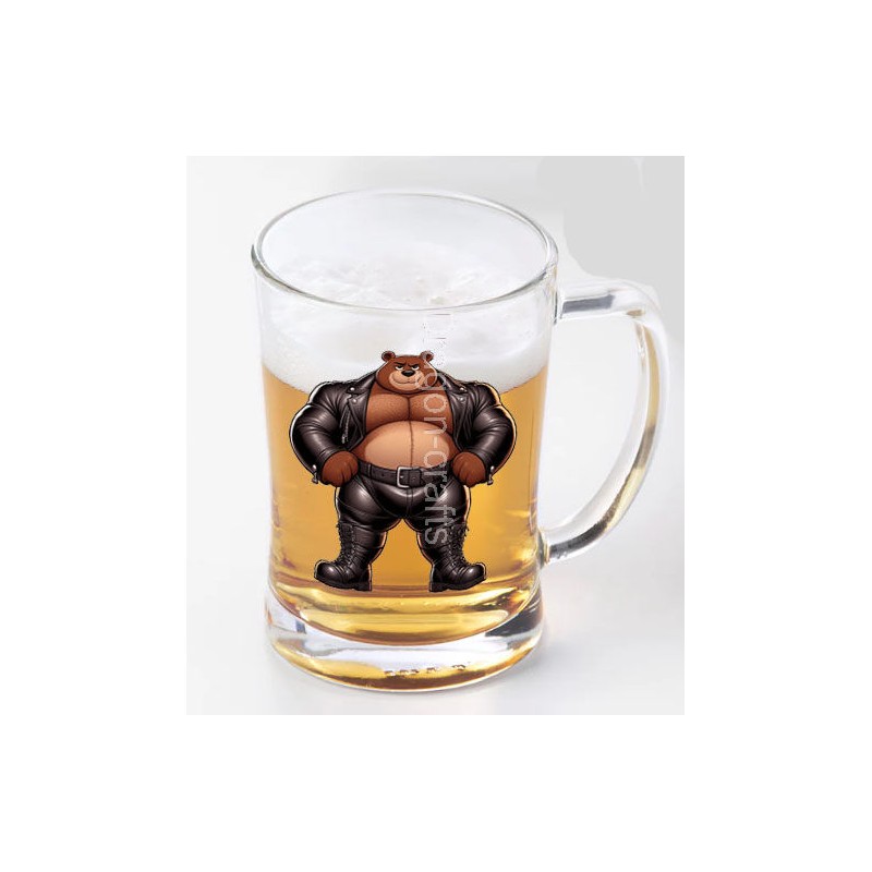 Glass Tankard - Leather (9)