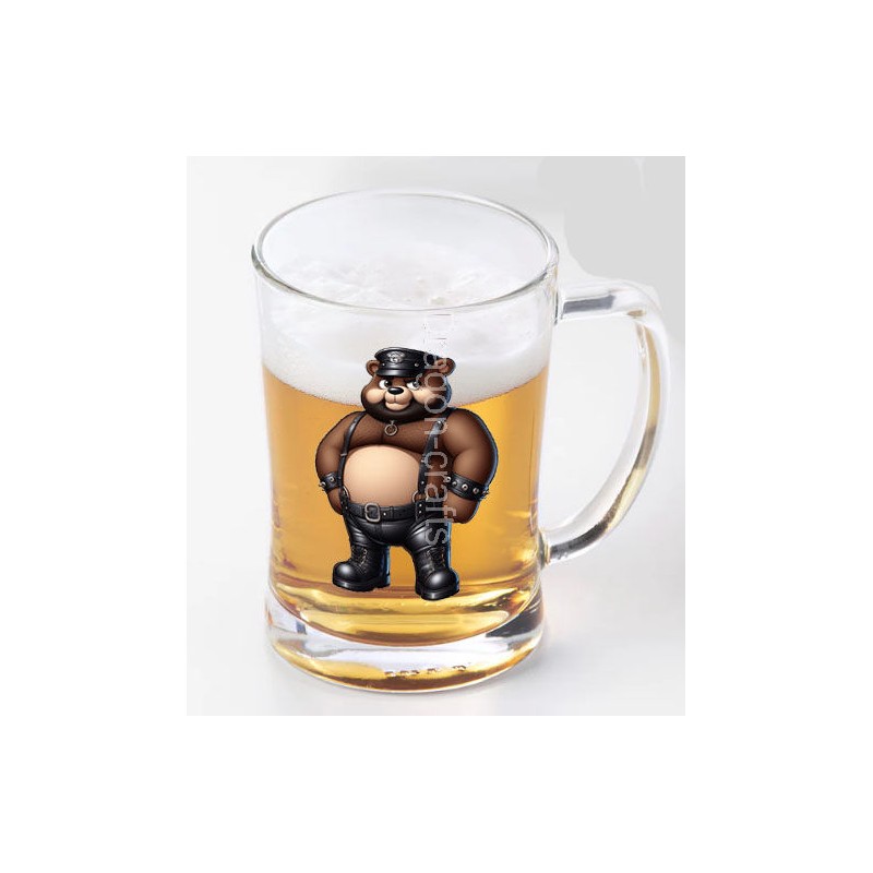 Glass Tankard - Leather (10) Glass Tankard - Leather (10)