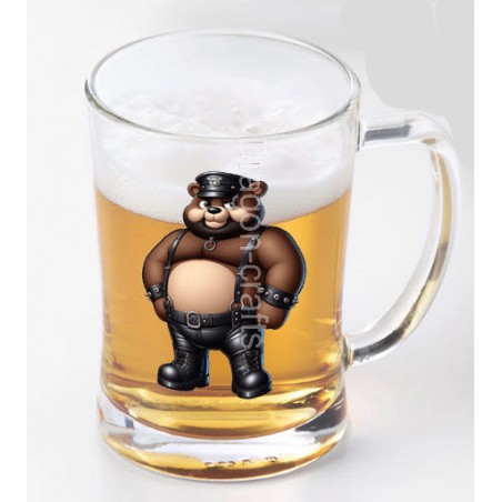 Glass Tankard - Leather (10)
