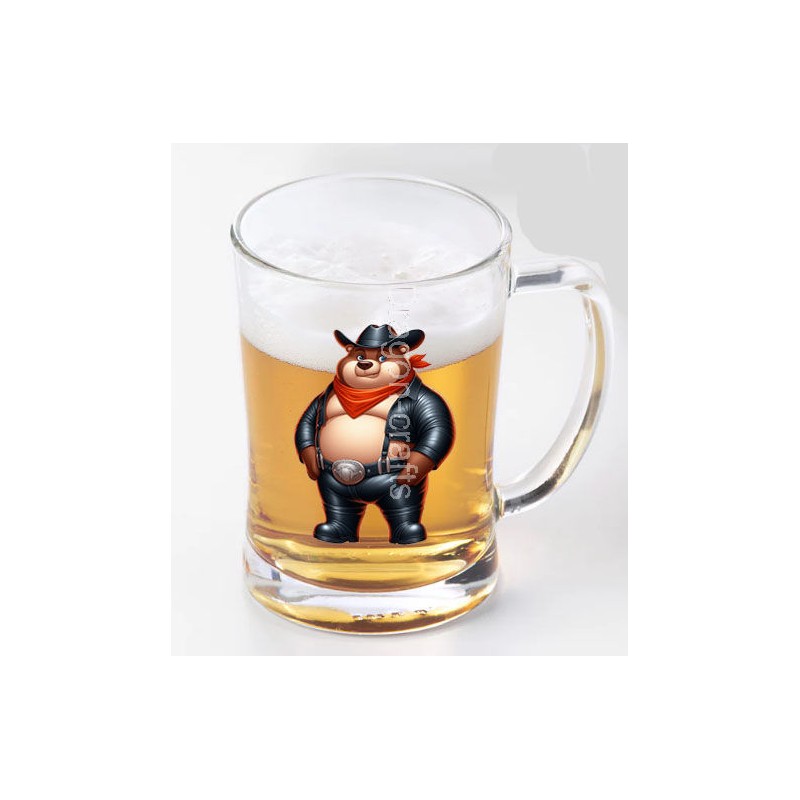 Glass Tankard - Leather (31) Glass Tankard - Leather (31)