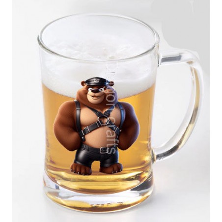 Glass Tankard - Leather (35)