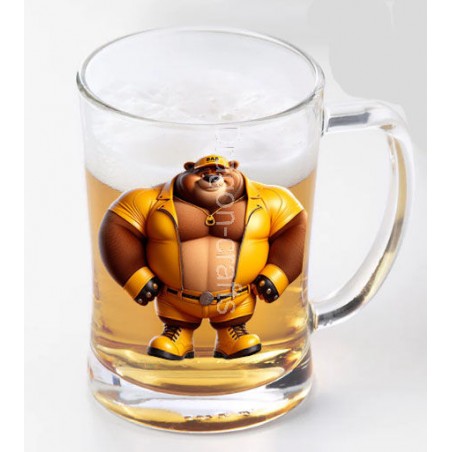 Glass Tankard - Leather (44)