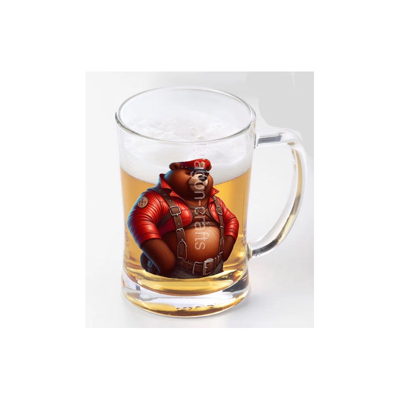 Glass Tankard - Leather (45) Glass Tankard - Leather (45)