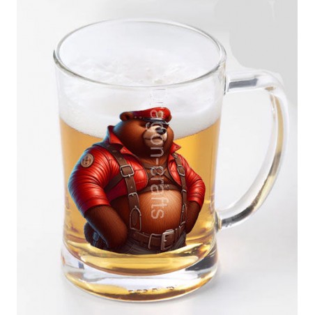 Glass Tankard - Leather (45)