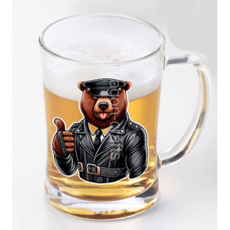 Glass Tankard - Leather (48)
