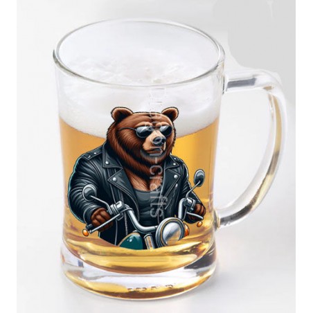 Glass Tankard - Leather (62)