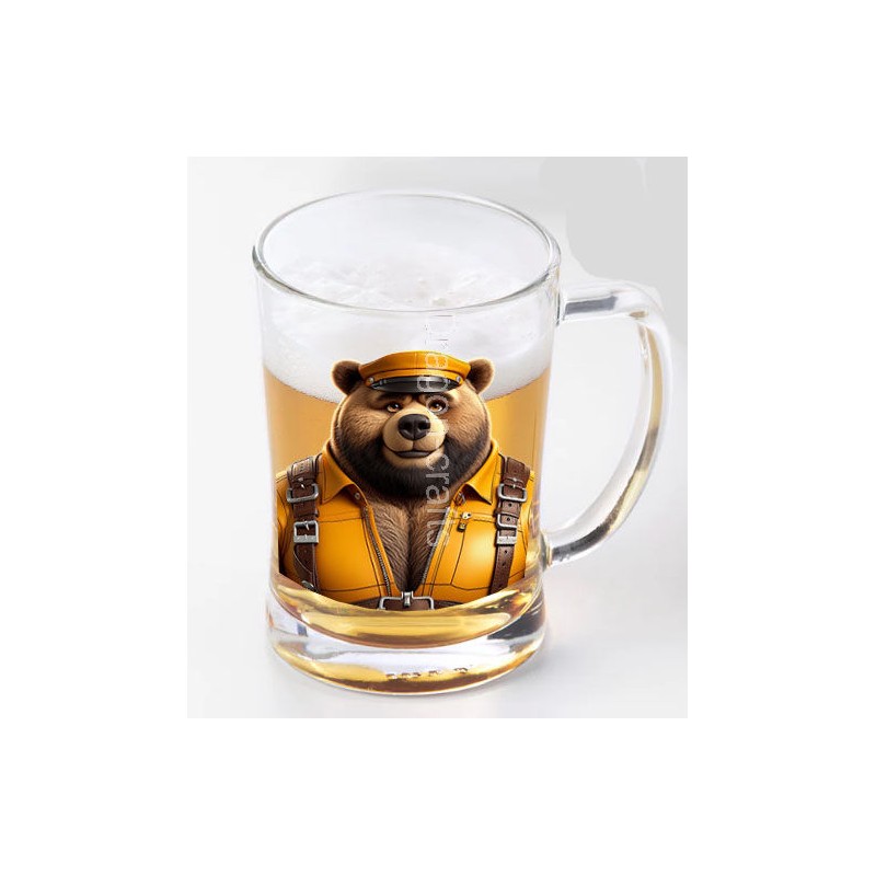 Glass Tankard - Leather (71) Glass Tankard - Leather (71)