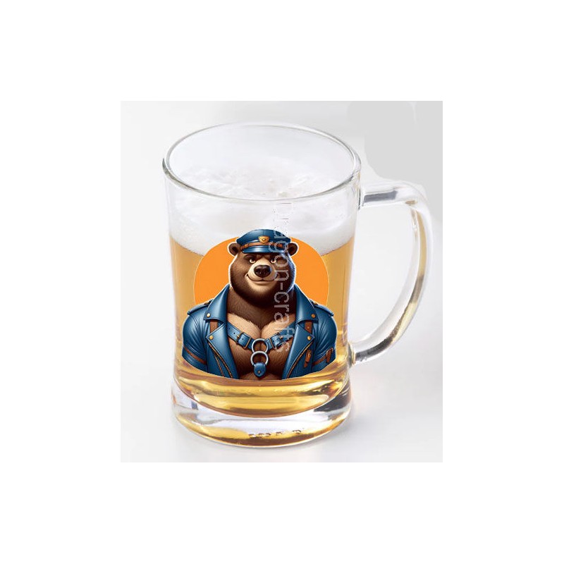 Glass Tankard - Leather (75) Glass Tankard - Leather (75)