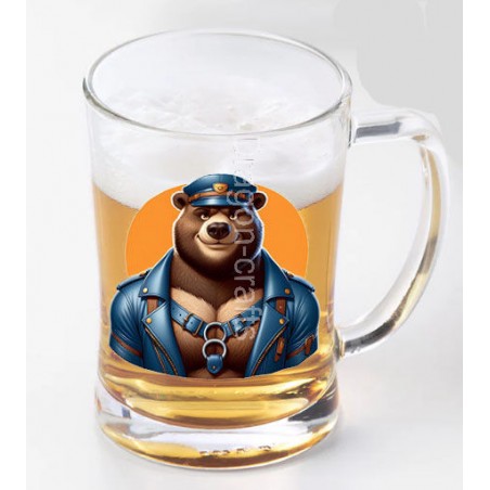Glass Tankard - Leather (75)