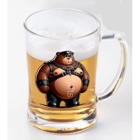 Glass Tankard - Leather (80)