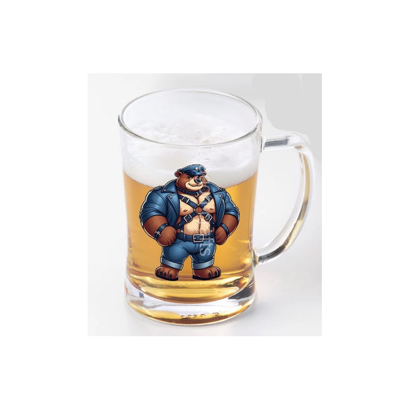 Glass Tankard - Leather (86)