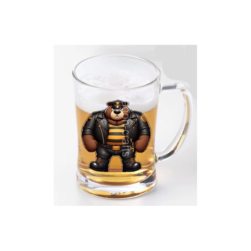 Glass Tankard - Leather (88)