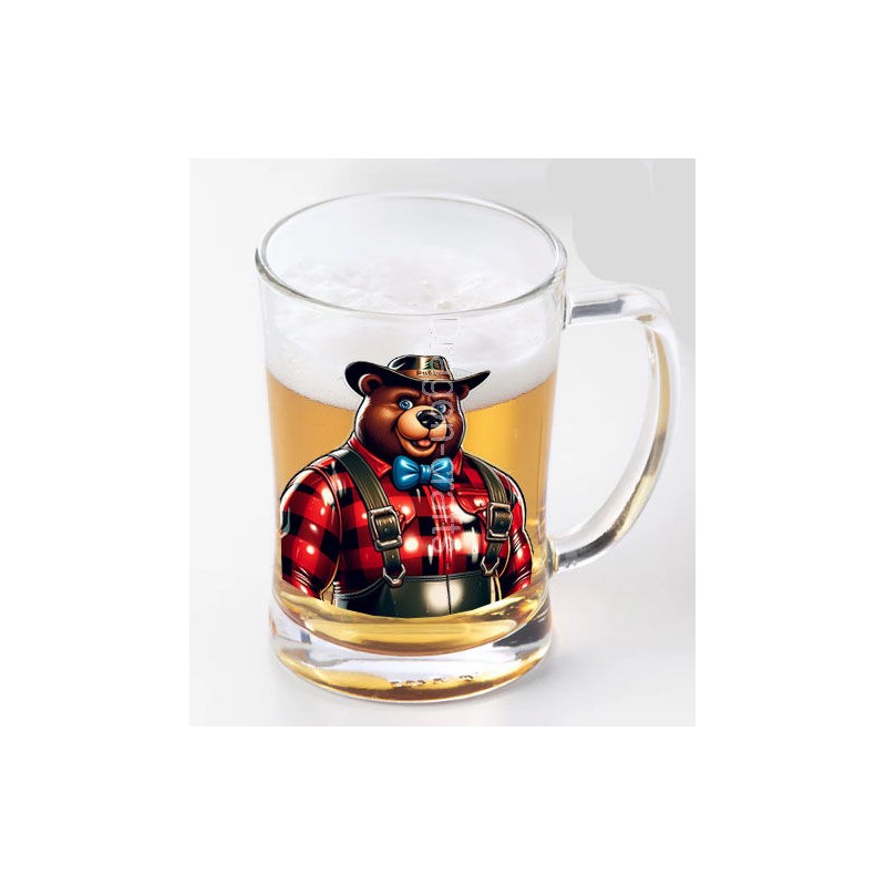 Glass Tankard - Lumberjack(2)