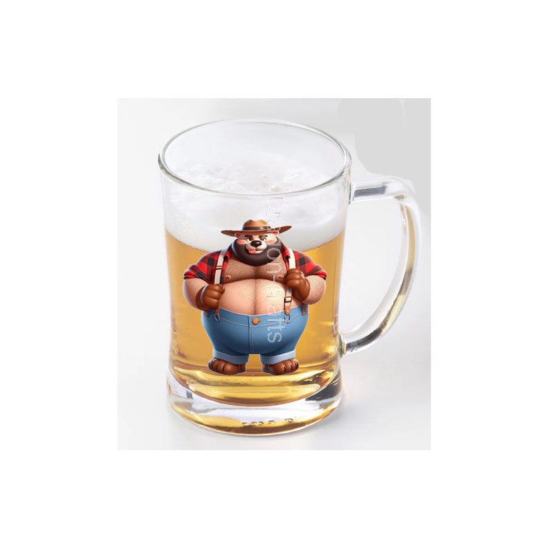 Glass Tankard - Lumberjack(7)