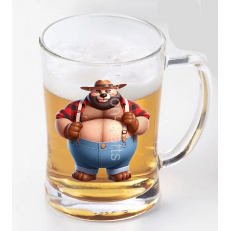 Glass Tankard - Lumberjack(7)