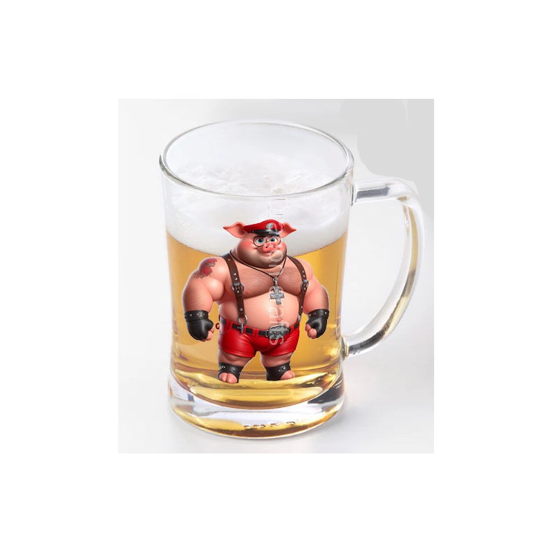 Glass Tankard - Pig(2)