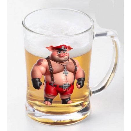 Glass Tankard - Pig(2)