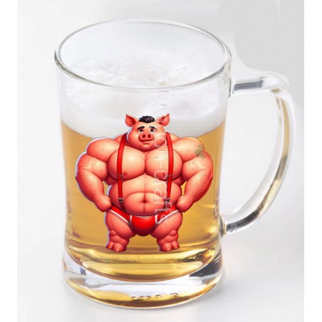 Glass Tankard - Pig(6)