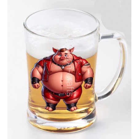 Glass Tankard - Pig(8)