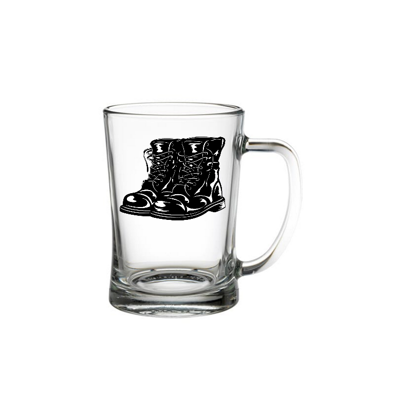 Glass Beer Tankard boot 2