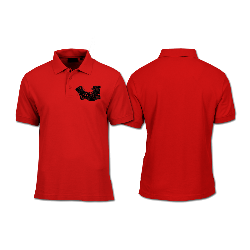 Polo Shirt - Front Print - Army