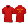 Polo Shirt Adult - VC - Back Print - Pig