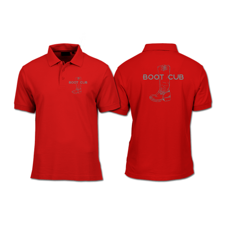 Polo Shirt Adult - VC - Front and Back  Print - Cub
