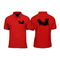 Polo Shirt - Front and Back Print - Army