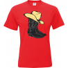 Adult General T-Shirt -boot - black cowboy