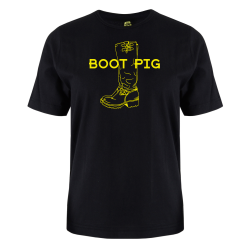 Adult General T-Shirt -boot - pig
