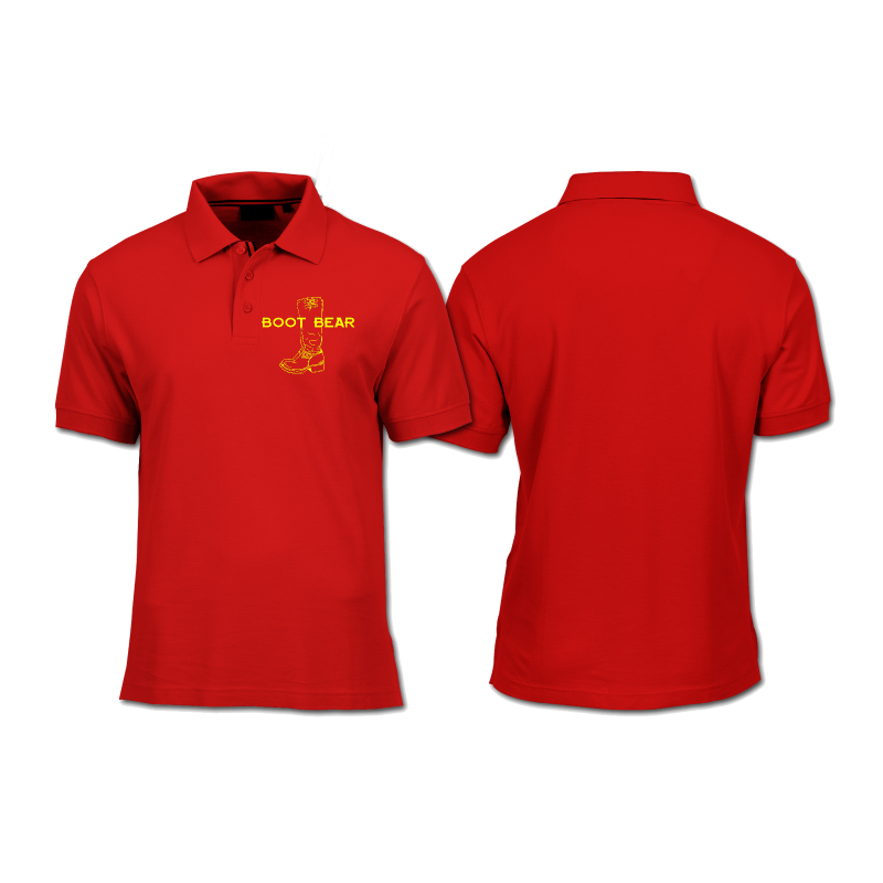 Polo Shirt Adult - VC - Front Print -Bear Polo Shirt Adult - VC - Front Print -Bear