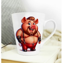 Short Latte Mug - Pig(1)