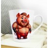 Short Latte Mug - Pig(1)